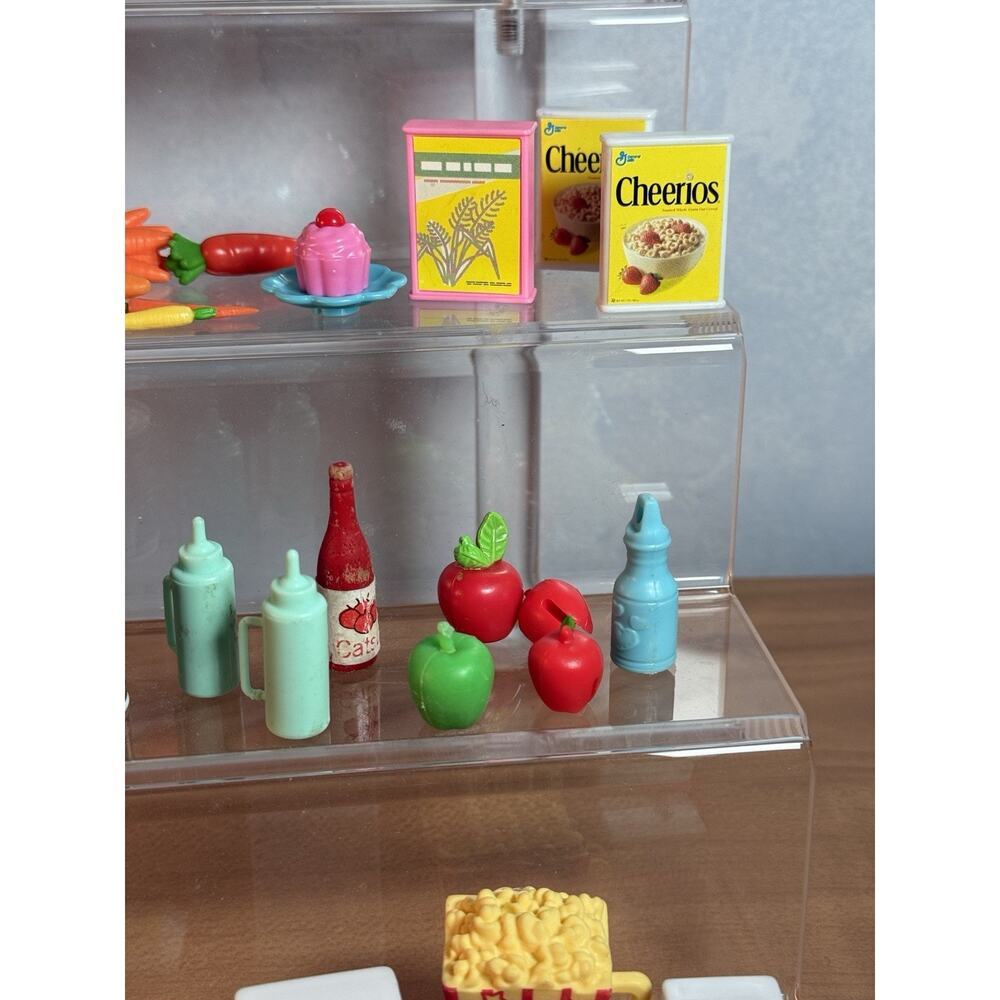 Huge Vintage 80s 90s Grocery Barbie Food Pantry Produce Frozen Bottles Goods - Picture 6 of 9